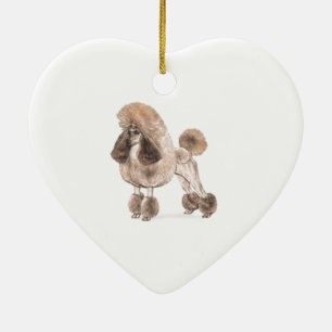 Poodle -- Show Coat Ceramic Ornament