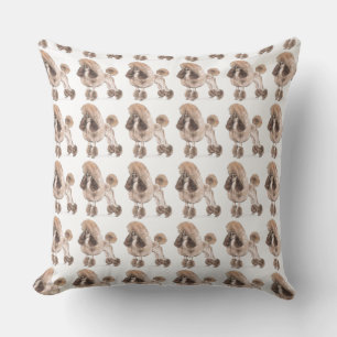 Poodle -- Show Coat Throw Pillow