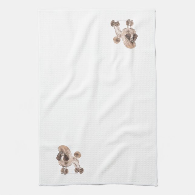 Poodle -- Show Coat Towel (Vertical)
