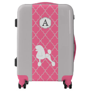 Poodle Silhouette Luggage (Continental Cut)