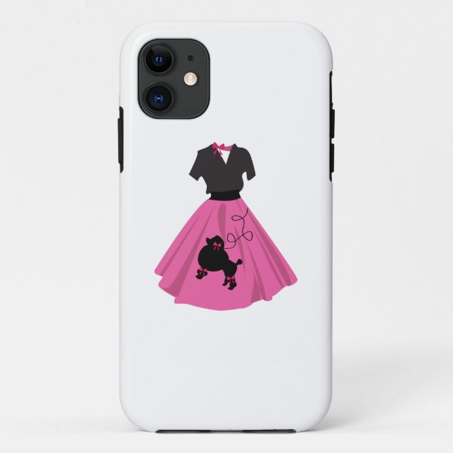 Poodle Skirt Case-Mate iPhone Case (Back)