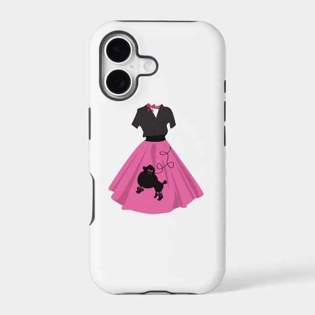 Poodle Skirt Iphone Case (Back)