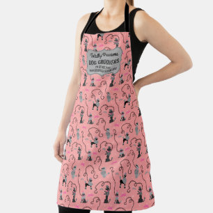 Poodle Skirt Retro 50s Cute Custom Dog Groomer Apron