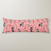 Poodle Skirt Retro Pink and Black 50s Pattern