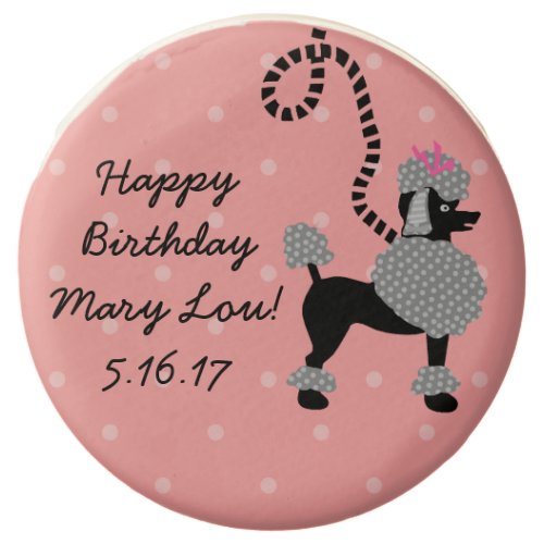 Poodle Skirt Retro Pink Black 50s Birthday Party Chocolate Covered Oreo