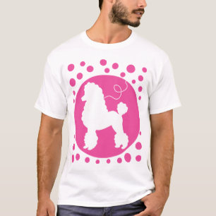 Poodle Skirt Shirt with Pink Polka Dots
