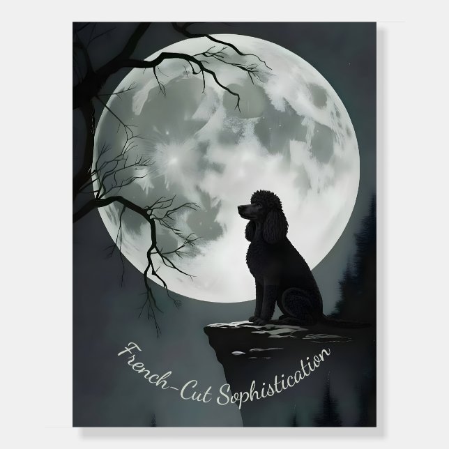 Poodle Sophistication Foam Board (Front)