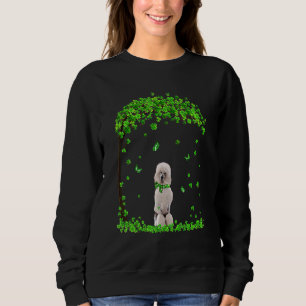 Poodle St Patricks Day Irish Shamrock Dog Loves Sweatshirt
