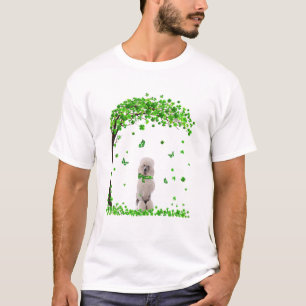 Poodle St Patricks Day Lover Irish Shamrock Dog Lo T-Shirt