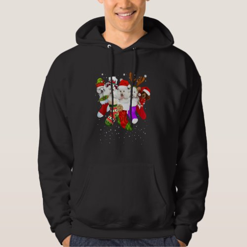 Poodle Stocking Christmas Light Socks Xmas Hoodie
