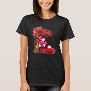 Poodle Sunglasses Hearts Tree Pickup Truck Dog Co T-Shirt