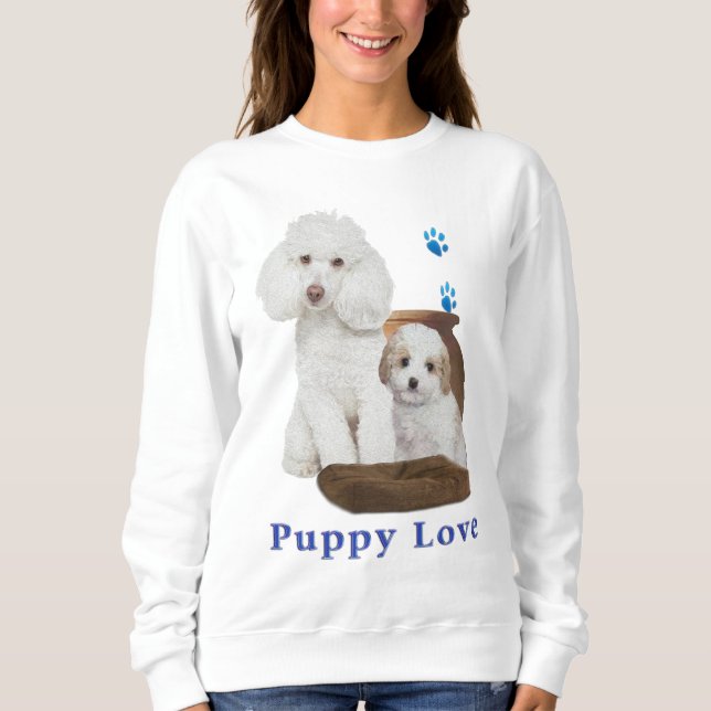 poodle-t-shirts sweatshirt (Front)