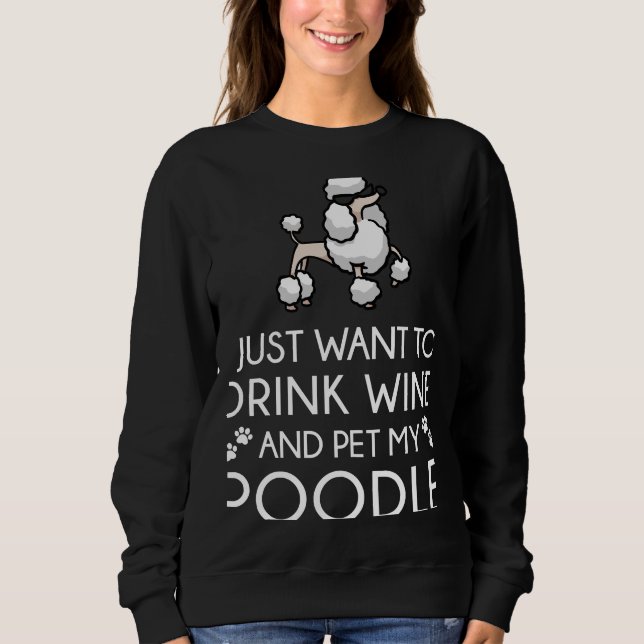 Poodle    T-                    Sweatshirt (Front)