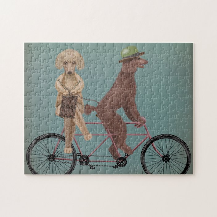 Poodle Tandem Jigsaw Puzzle