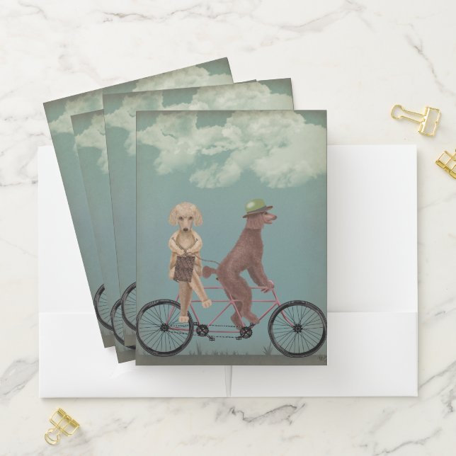 Poodle Tandem Pocket Folder (In Situ)