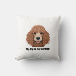 Poodle Throw Pillow