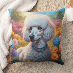 Poodle Throw Pillow