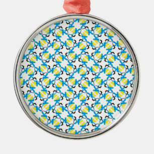 Poodle Time Metal Ornament