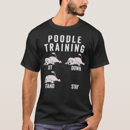 Poodle Training Dog  T_Shirt