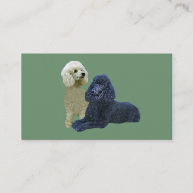 Poodle Twosome Business Card (Front)