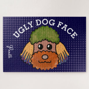 Poodle ugly dog face 1000 piece  jigsaw puzzle