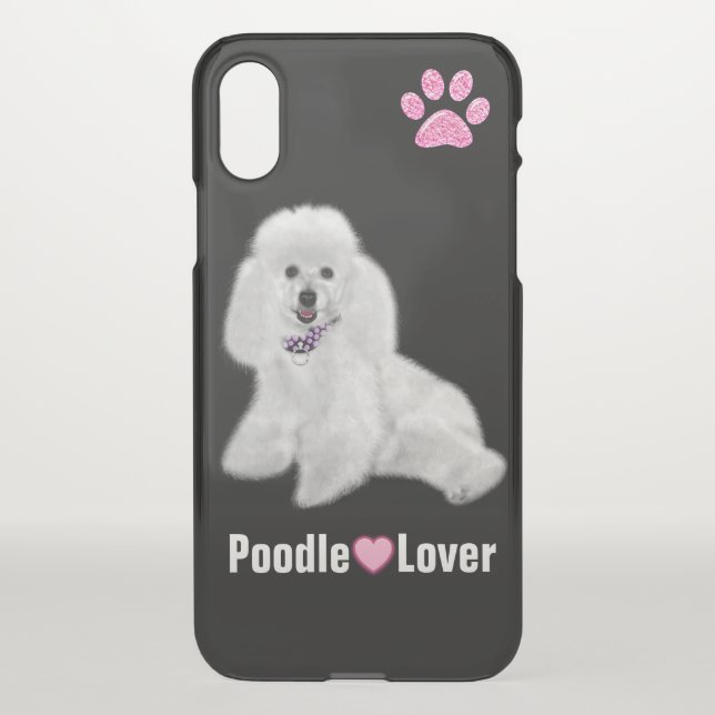 Poodle - Uncommon iPhone X Clearly™ Deflector Case (Back)