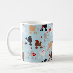 Poodle Valentine Pattern Coffee Mug