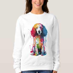 Poodle Vibrant and Colorful Sweatshirt