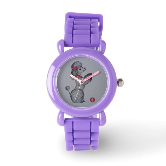 Poodle - vintage style watch (Front)