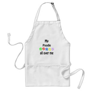 Poodle Walks Design Adult Apron