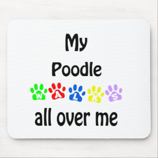 Poodle Walks Design Mouse Pad
