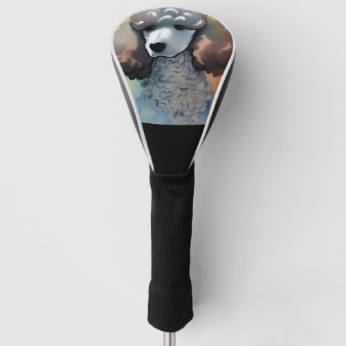 Poodle Watercolor Golf Head Cover