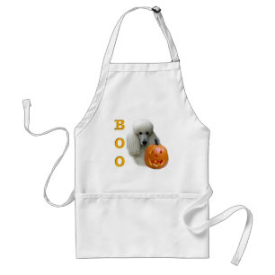 Poodle (White Coated) Boo Adult Apron