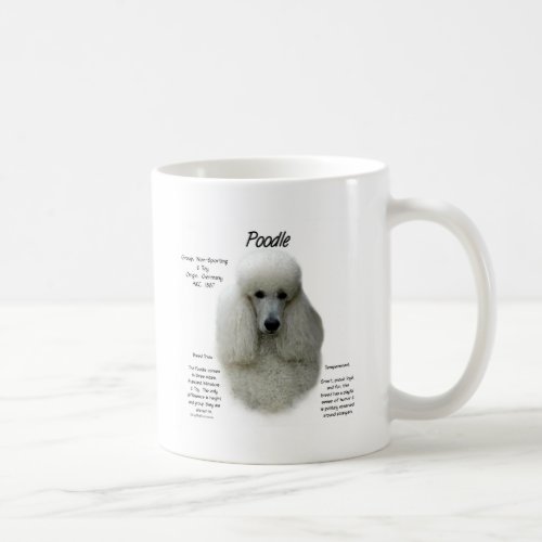 Poodle wht History Design Coffee Mug