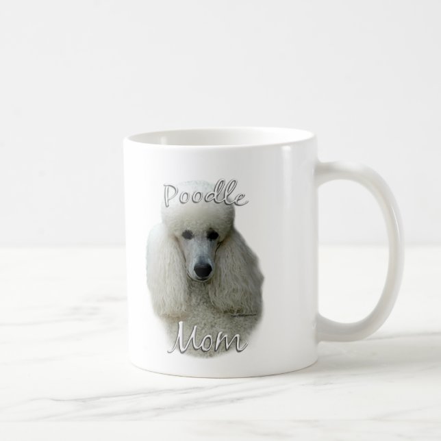 Poodle (wht) Mom 2 Coffee Mug (Right)