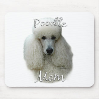 Poodle (wht) Mom 2 Mouse Pad