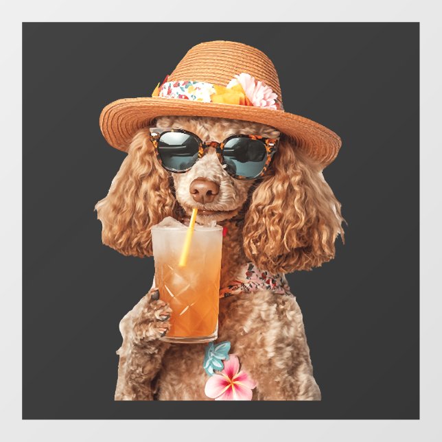 Poodle Window Cling (Sheet)