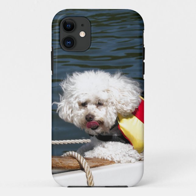 Poodle with life jacket Case-Mate iPhone case (Back)