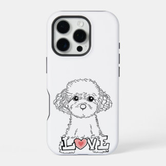 Poodle with Love Phonecase iPhone 16 Pro Case