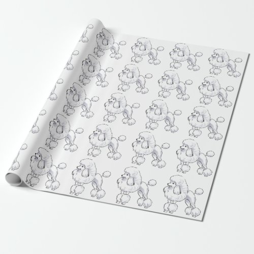 Poodle Wrapping Paper