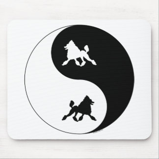 Poodle Yin Yang Mouse Pad