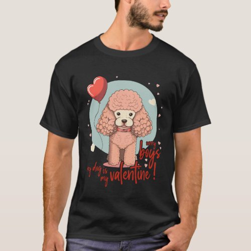 Poodledogs With Hearts  Dog Love For Valentine s D T-Shirt