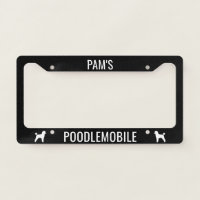 Poodlemobile Toy Poodle Dog Silhouettes Custom