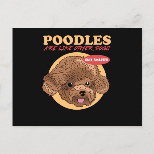 Poodles Are Smarter Dog Owner Poodle Postcard