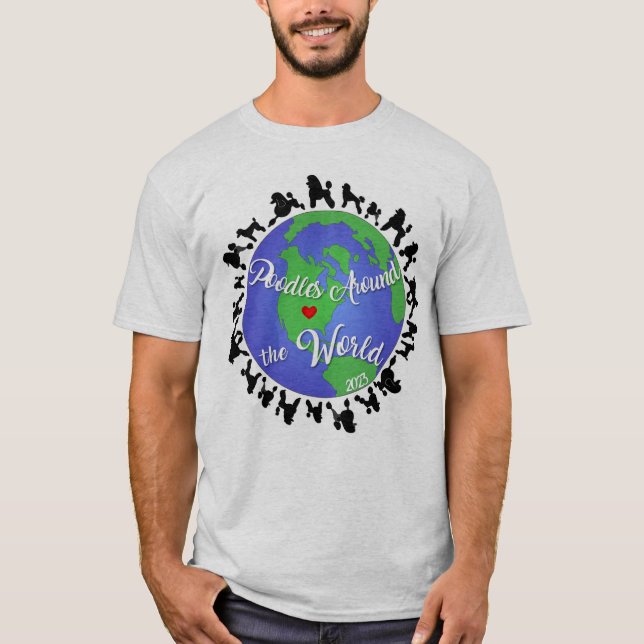 Poodles Around the World 2023 T-Shirt (Front)