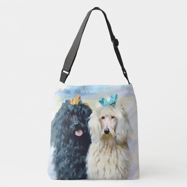 Poodles by Arthur Wardle Crossbody Bag (Back)