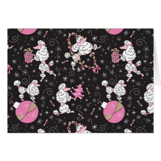 Poodles Decorating New Version Cards
