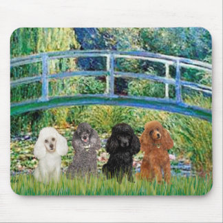 Poodles (four) - Bridge Mouse Pad