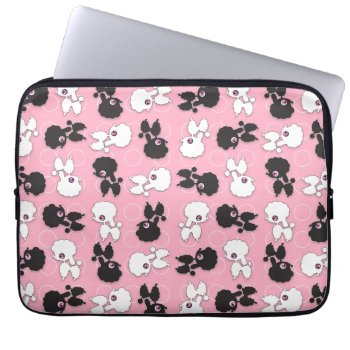 Poodles On Pink Sleeve by iPadGear at Zazzle