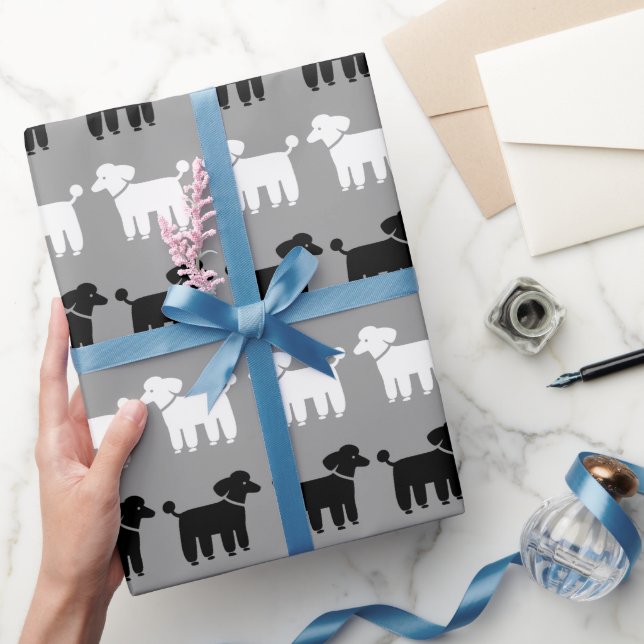 Poodles Pattern Wrapping Paper (Gifting)